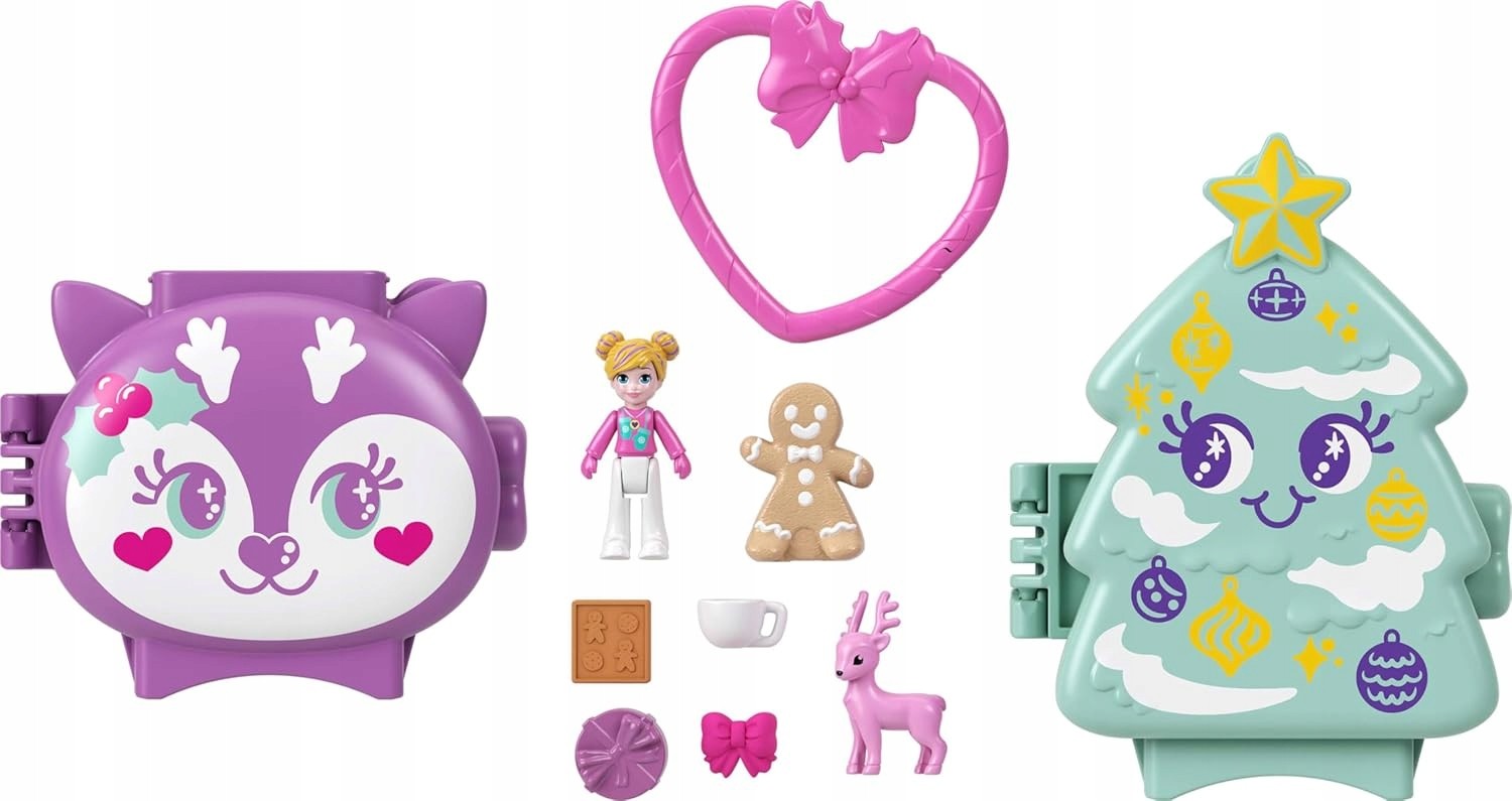 VIANOČNÁ SADA PRE BÁBIKY POLLY POCKET, hracia sada pre deti od 4 rokov